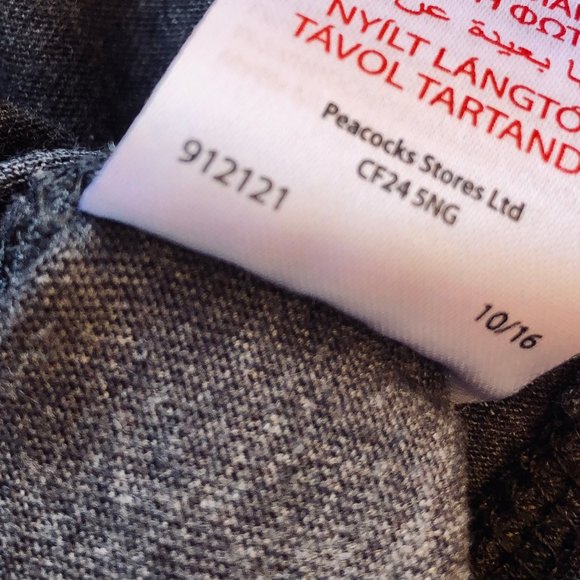 PEACOCKS Ltd from UK Gray Long Sleeve Top Henley Mens XL - Picture 11 of 13